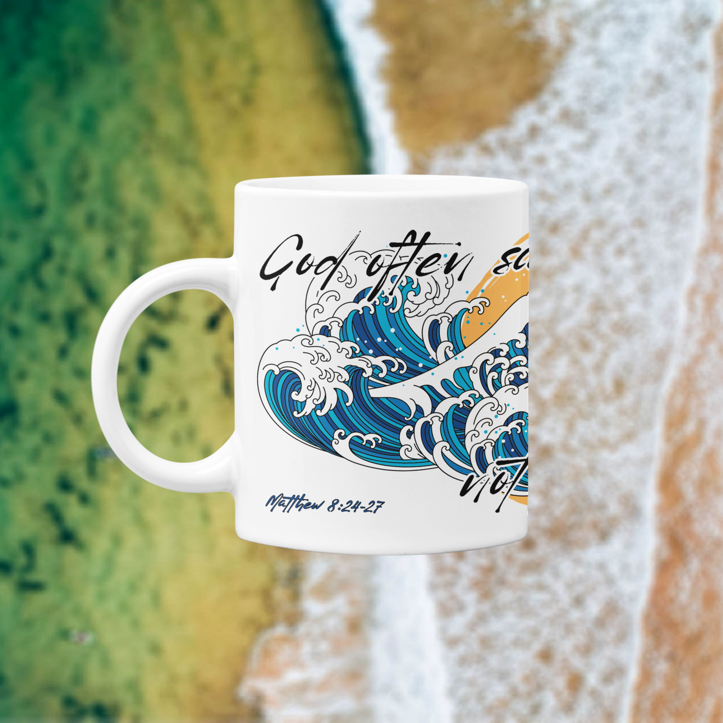 God Saves In The Storm Ceramic Mug 11oz