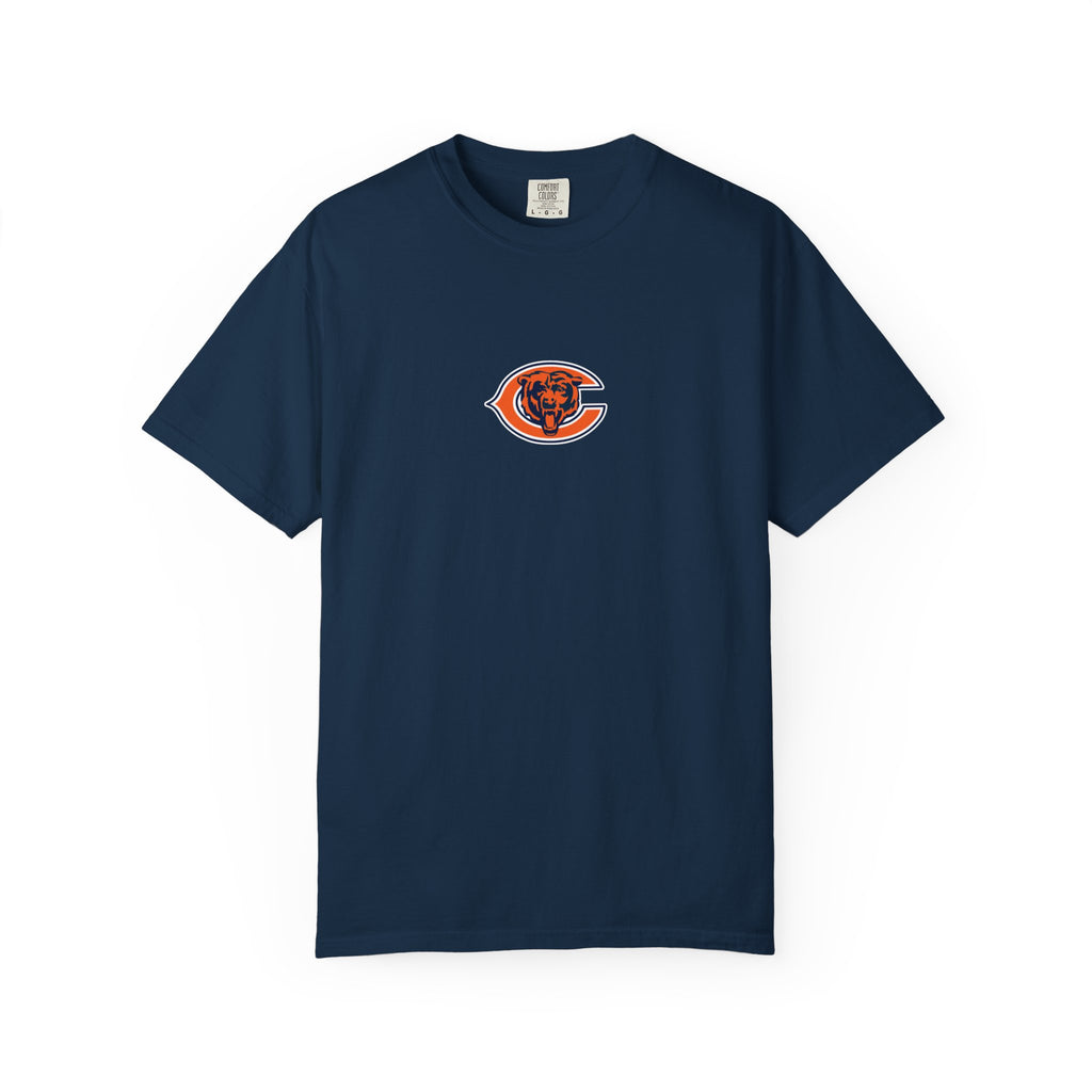 Chicago Bears Script Logo T-Shirt — "Good, Better, Best" Back-Print Fan Tee