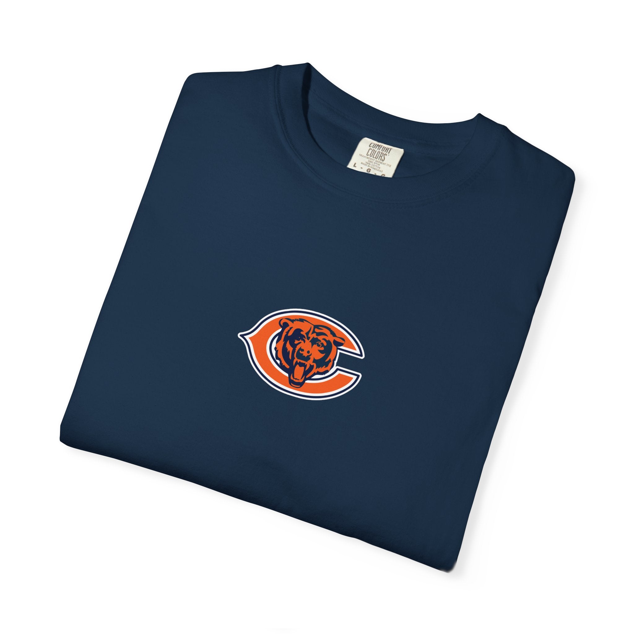Chicago Bears Script Logo T-Shirt — "Good, Better, Best" Back-Print Fan Tee