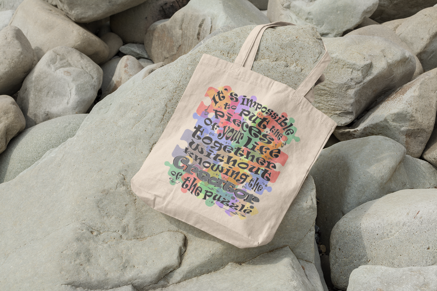 Pieces of Your Life Canvas Tote Bag