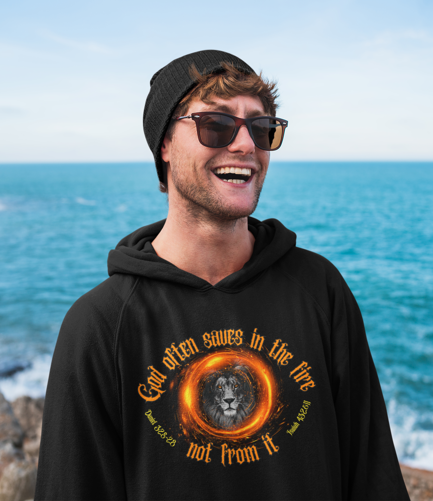 God Saves In The Fire Hoodie