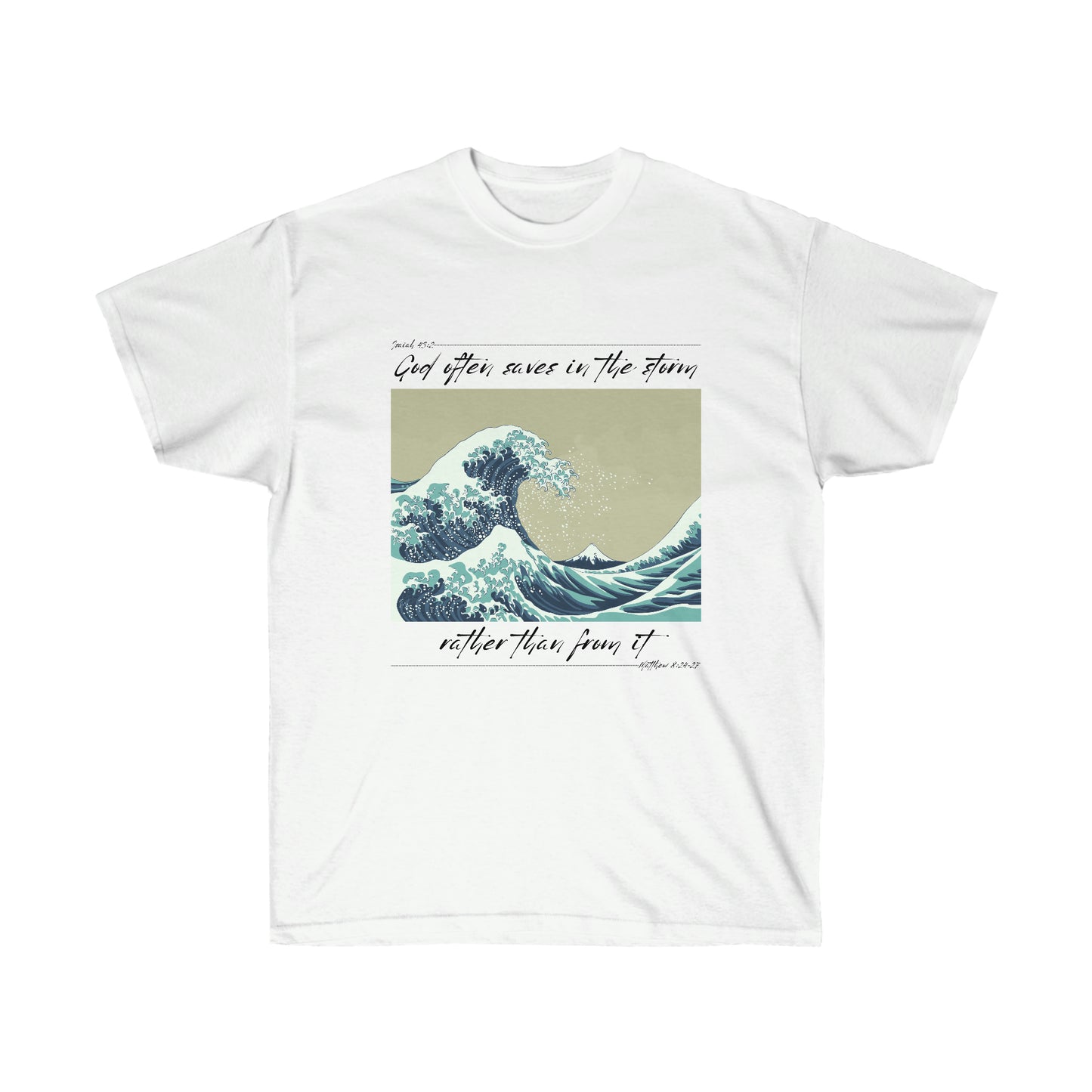 God Saves In The Storm Big and Tall T-shirt