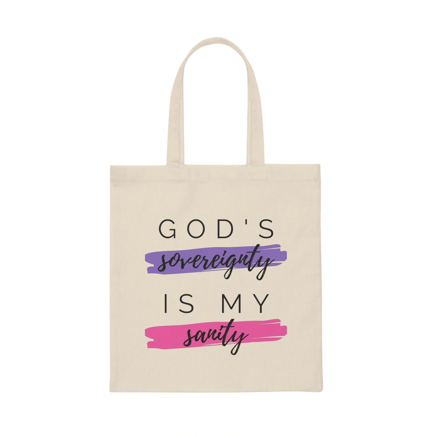 God's Sovereignty Canvas Tote Bag