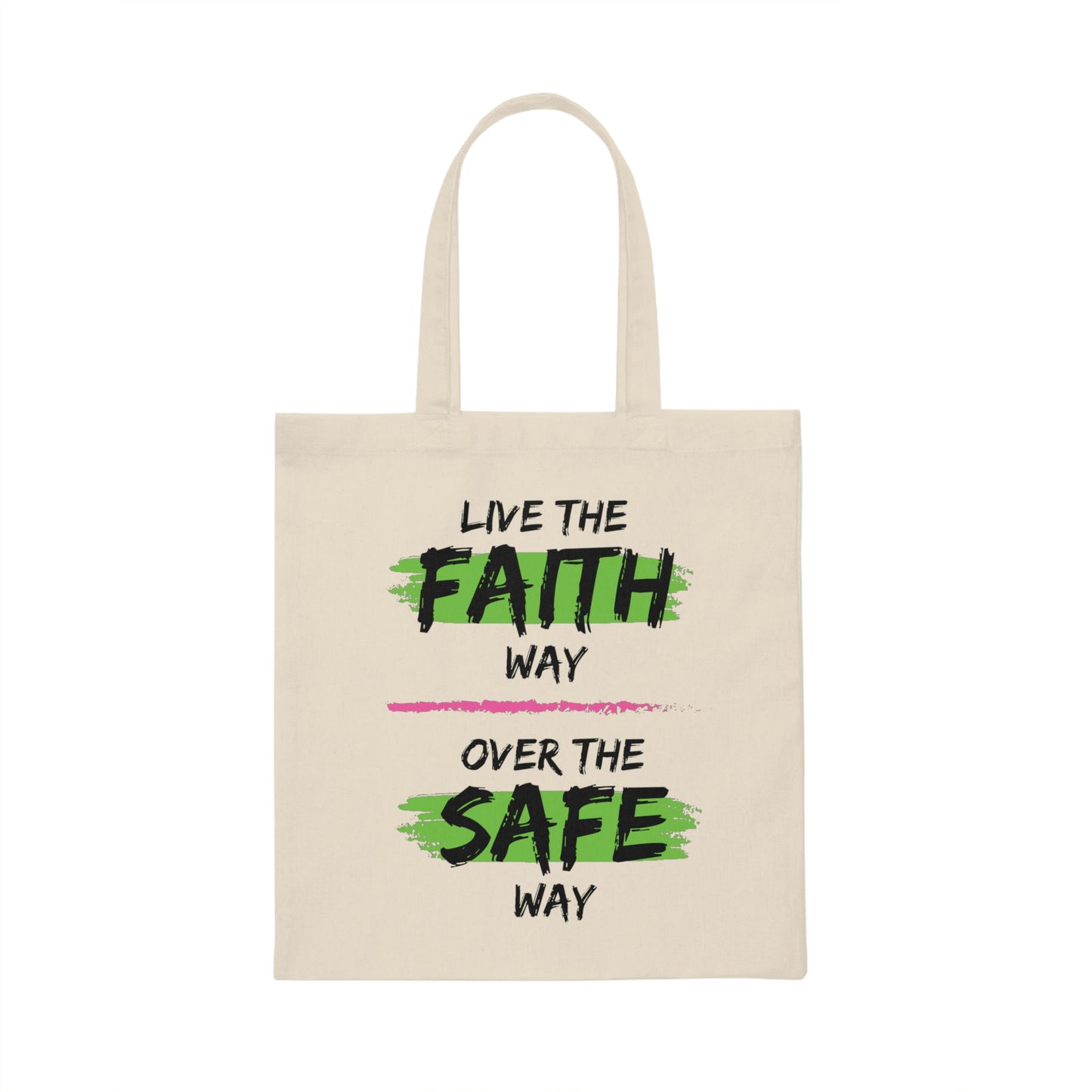 Live the Faith Way Canvas Tote Bag