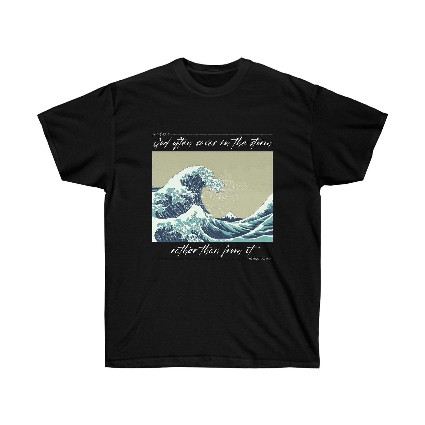 God Saves In The Storm Big and Tall T-shirt